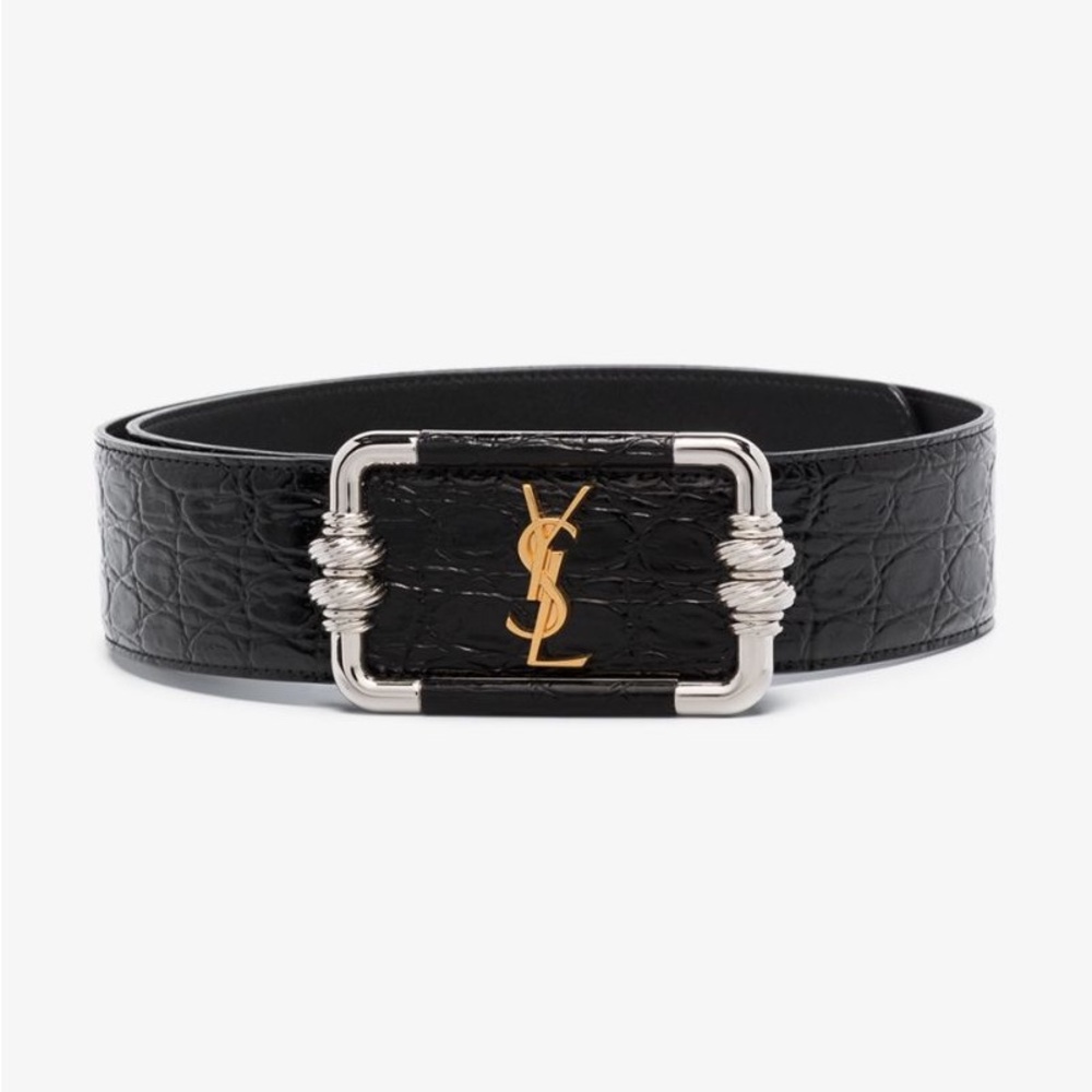 Saint Laurent
SKU: 202418F00129606
Black Croc Vintage Logo Belt